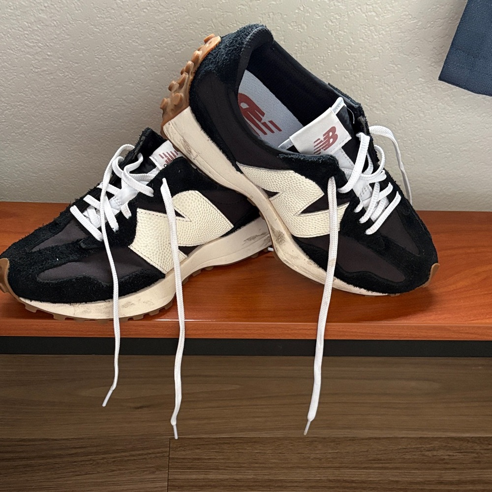 New Balance Black and White Athletic Shoes